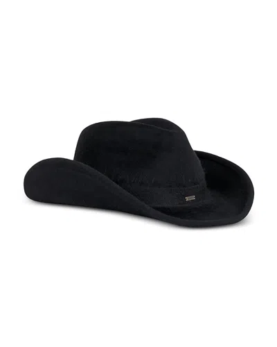 Eugenia Kim Winona Hand Crocheted Raffia Fedora In Black