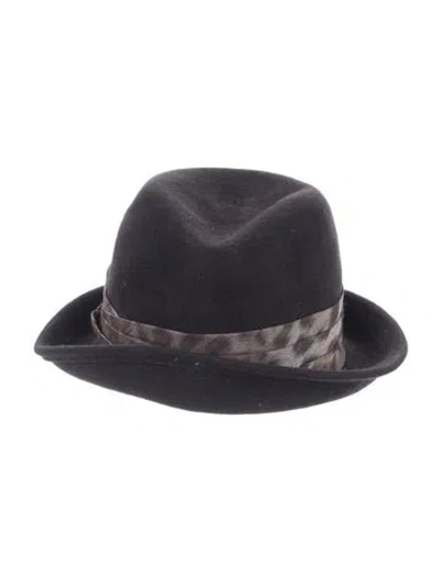 Pre-owned Eugenia Kim Wired Rabbit Fedora In Purple