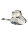Eugenia Kim Women's Ally Printed Satin Asymmetric Bucket Hat In Ivory Beige Navy