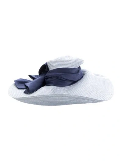 Pre-owned Eugenia Kim Women's Blue Nylon Sun Hat.