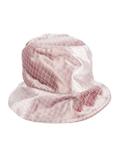 Pre-owned Eugenia Kim Women's Charlie Bucket Hat W/tags In Pink