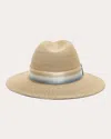 Eugenia Kim Women's Courtney Ombré Ribbon-trimmed Woven Hemp Fedora