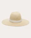 Eugenia Kim Emmanuelle Hemp Wide-brim Fedora In Neutrals