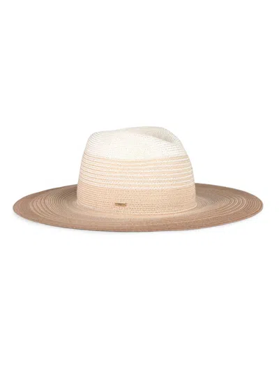 Eugenia Kim Emmanuelle Gradient Straw Fedora In Brown