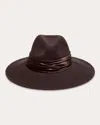 Eugenia Kim Emmanuelle Wide-brim Felt Fedora Hat In Brown