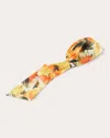 Eugenia Kim Gigi Multicolor Headscarf In Orange