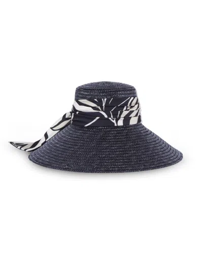 Eugenia Kim Mirabel Straw Wide-brim Sun Hat In Blue