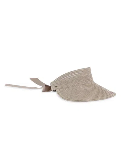 Eugenia Kim Women's Ricky Vented Hemp-blend Visor In Gray