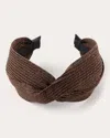 Eugenia Kim Women's Rosanna Metallic Twisted Headband In Brown