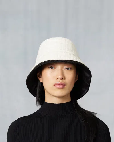 Eugenia Kim Women's Suzuki Tweed Asymmetric Bucket Hat In White