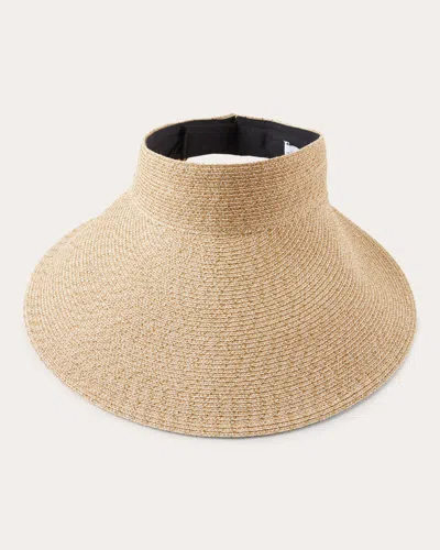 Eugenia Kim Women's Trixie Woven Toyo Visor In Brown