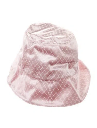 Pre-owned Eugenia Kim Women's Velvet Mesh Lined Elegant Pink Bucket Hat  W/tags