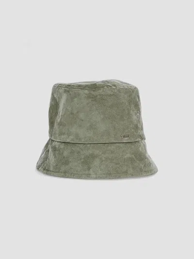 Eugenia Kim Women's Yuki Suede Packable Bucket Hat In Khaki