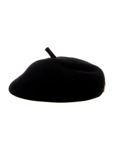 Pre-owned Eugenia Kim Wool Beret In Black