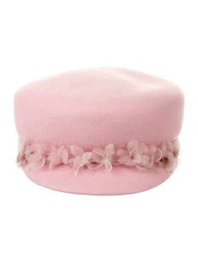 Pre-owned Eugenia Kim Wool Beret In Pink