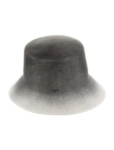 Pre-owned Eugenia Kim Wool Bucket Hat In Gray