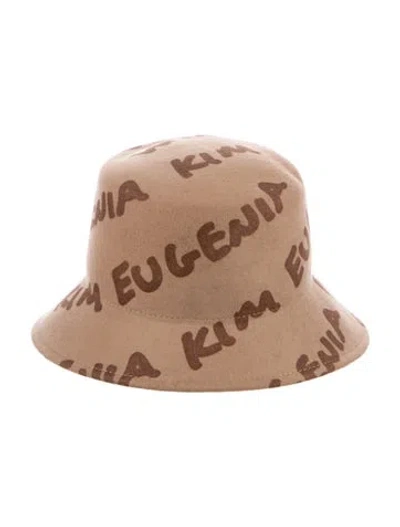 Pre-owned Eugenia Kim Wool Bucket Hat In Neutral