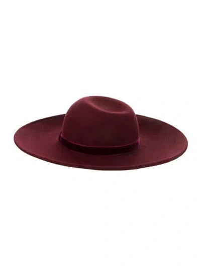 Pre-owned Eugenia Kim Wool Burgundy Hat W/tags