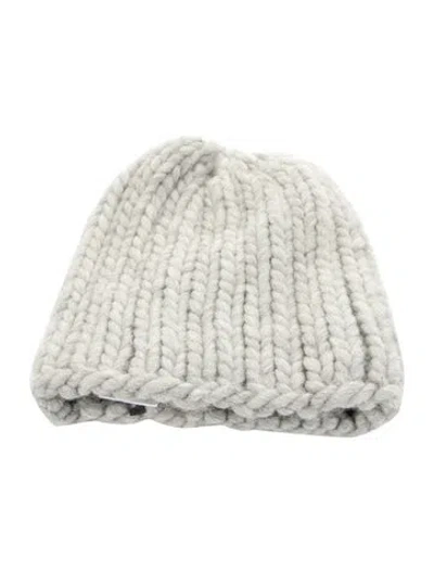 Pre-owned Eugenia Kim Wool Crochet Beanie In Gray