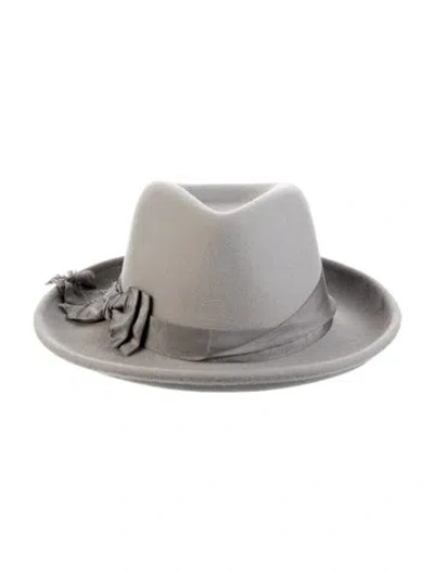 Pre-owned Eugenia Kim Wool Fedora In Gray