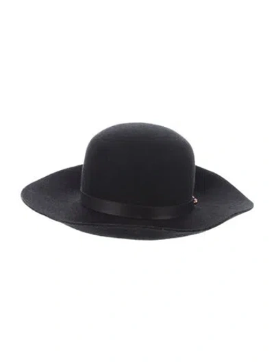 Pre-owned Eugenia Kim Wool Fedora Hat In Black
