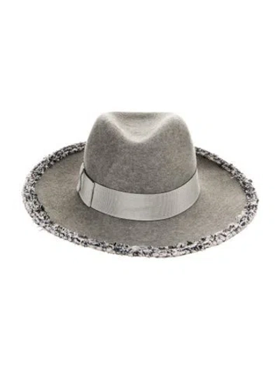 Pre-owned Eugenia Kim Wool Fedora Hat In Gray