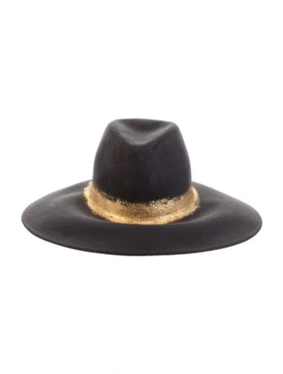 Pre-owned Eugenia Kim Wool Fedora Hat In Gray