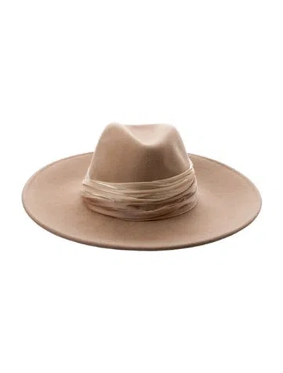 Pre-owned Eugenia Kim Wool Fedora Hat In Neutral