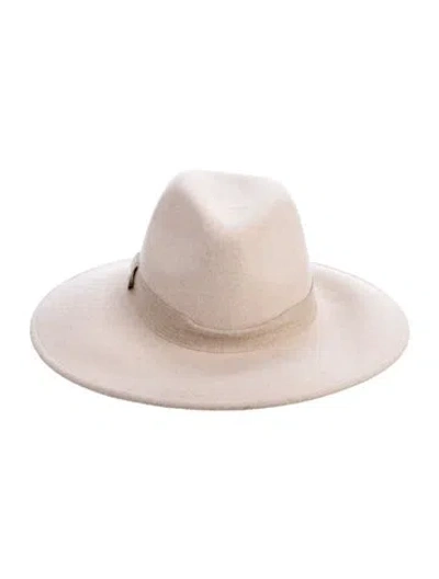 Pre-owned Eugenia Kim Wool Fedora Hat In Neutral