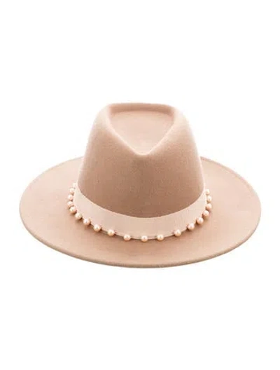 Pre-owned Eugenia Kim Wool Fedora Hat W/tags In Neutral
