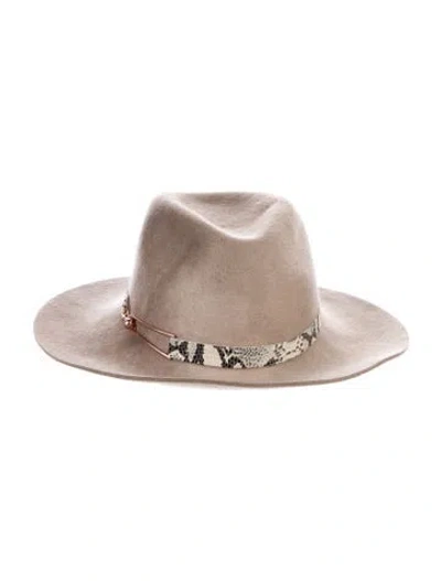 Pre-owned Eugenia Kim Wool Hat In Neutrals