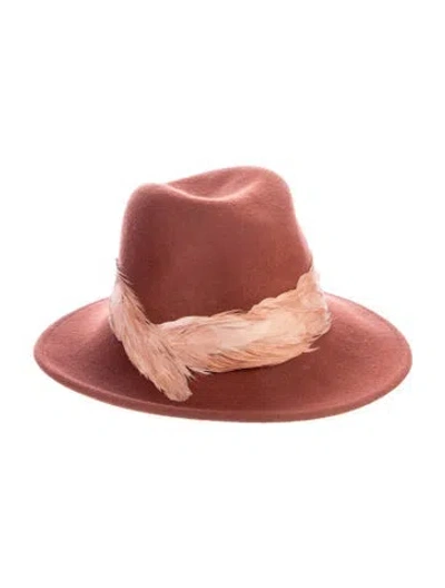 Pre-owned Eugenia Kim Wool Hat In Orange