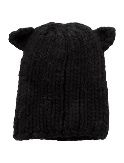 Pre-owned Eugenia Kim Wool Knit Beanie In Black