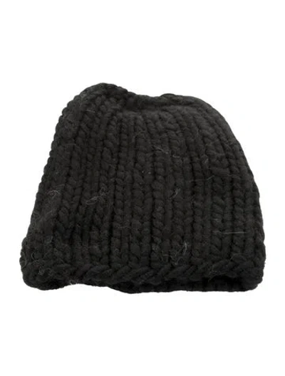 Pre-owned Eugenia Kim Wool Knit Beanie In Black