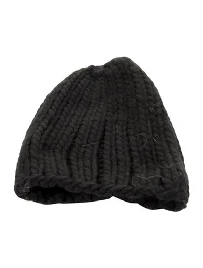 Pre-owned Eugenia Kim Wool Knit Beanie In Black