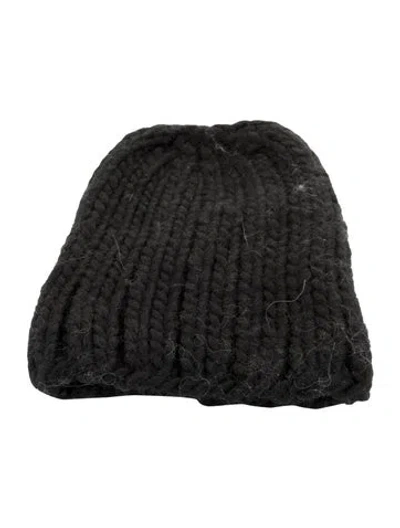 Pre-owned Eugenia Kim Wool Knit Beanie In Black