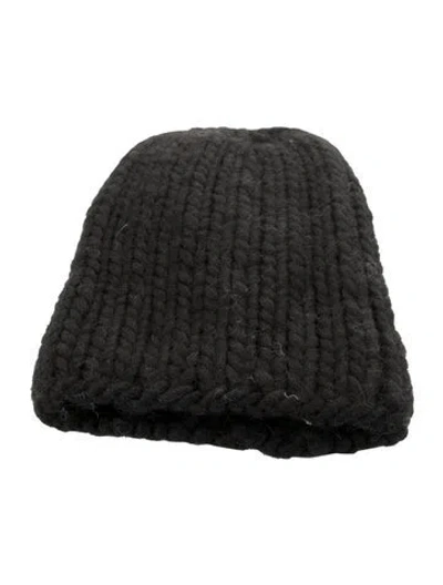 Pre-owned Eugenia Kim Wool Knit Beanie In Black
