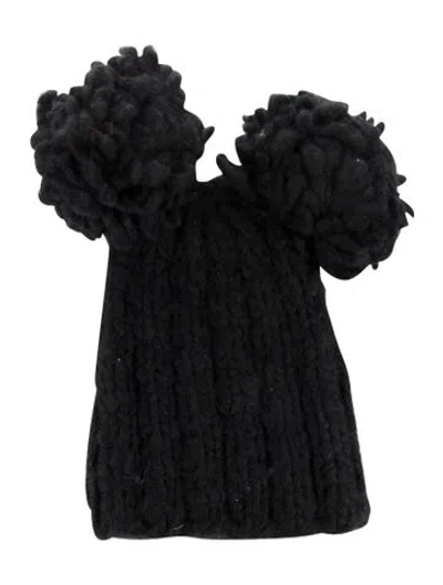 Pre-owned Eugenia Kim Wool Knit Beanie In Black