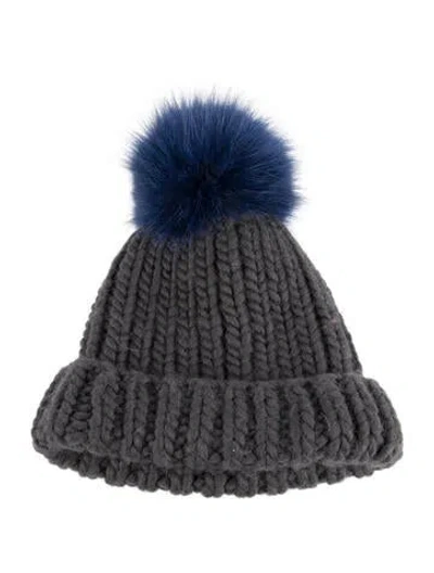 Pre-owned Eugenia Kim Wool Knit Beanie In Gray