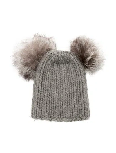Pre-owned Eugenia Kim Wool Knit Beanie In Gray