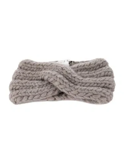 Pre-owned Eugenia Kim Wool Knit Headband In Gray