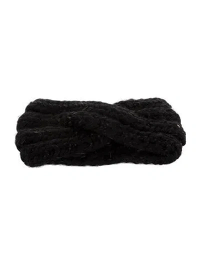 Pre-owned Eugenia Kim Wool Knitted Black Headband  W/tags