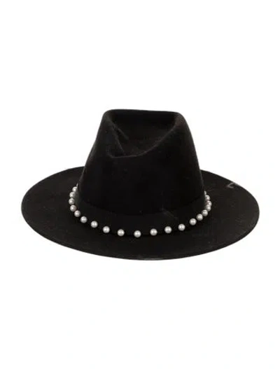Pre-owned Eugenia Kim Wool Panama Hat In Black