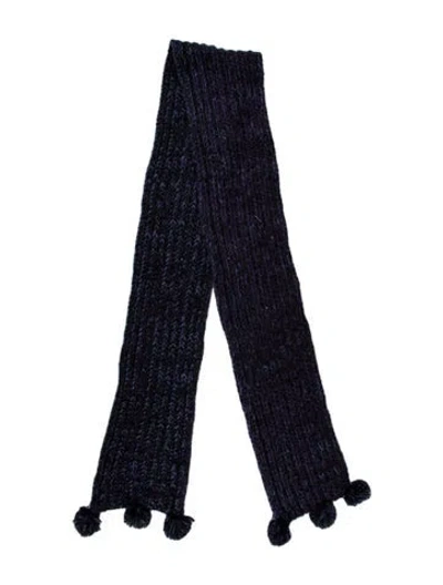 Pre-owned Eugenia Kim Wool Printed Scarf In Blue