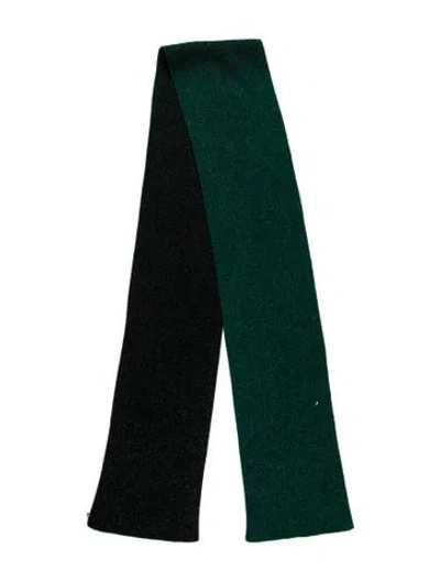 Pre-owned Eugenia Kim Wool Printed Scarf W/ Tags In Green