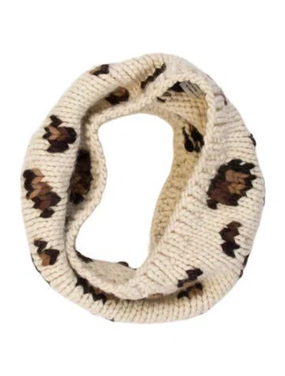 Pre-owned Eugenia Kim Wool Printed Snood In Neutral