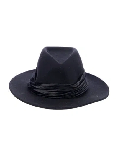 Pre-owned Eugenia Kim Wool Western Hat In Black