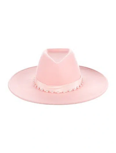 Pre-owned Eugenia Kim Wool Wide Brim Sun Hat In Pink