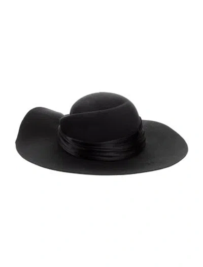 Pre-owned Eugenia Kim Wool Wide Brim Sun Hat W/tags In Black