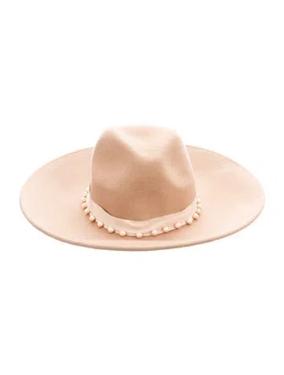 Pre-owned Eugenia Kim Wool Wide Brim Sun Hat W/tags In Neutral